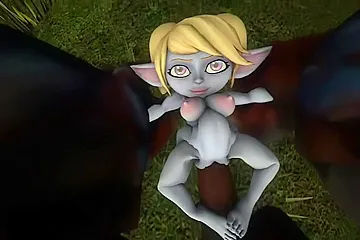 Animated Sex In The Forest With Petite Poppy From League Of Legends - free porn video