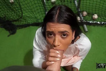 Indoor Batting Cages - Alice Thunder - free porn video
