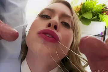 Filthy Rich, Steve Holmes And Jill Kassidy In Sucks Three Cocks At The Same Time - free porn video