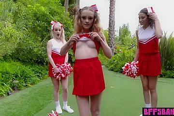 Gia Gelato, Lily Glee And Emma Starletto - Ebony Old Cheerleader And Banging - free porn video