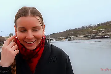 She Is Cute With Eastern European Style Braids - Arina Shy - free porn video
