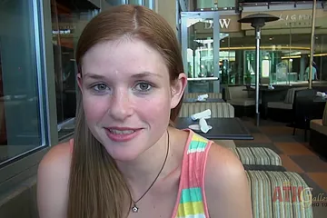 Out On The Town With Lara Brookes, Then Getting Naked And Touching Her Pink Pussy - free porn video