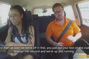 World Famous Pornstar Kira Noir Creampied After A British Driving Lesson - free porn video