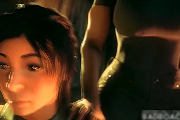 Take The Biggest Dick Ever With Car Toon, Tomb Raider And Lara Craft - free porn video