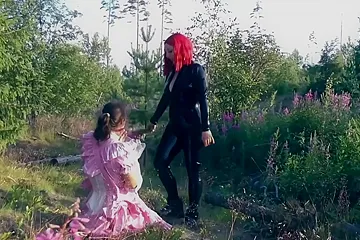 Femdom Joi For Newbiw Sissy Slut! Spanking In The Forest Wearing Latex! - free porn video