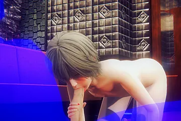 Yaoi Femboy Cesar Sucking A Big Dic And Jerkoff - Car Toon - free porn video